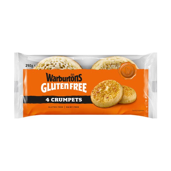 Warburtons Gluten Free Crumpets 4 pack | 290g