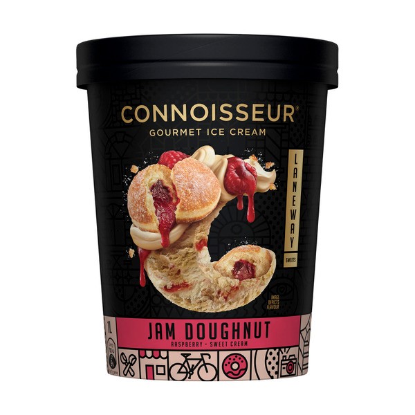 Connoisseur Laneway Sweets Jam Doughnut Ice Cream | 1L