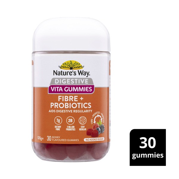 Natures Way Nutraceutical Gummies Fibre + Prebiotics | 30 pack