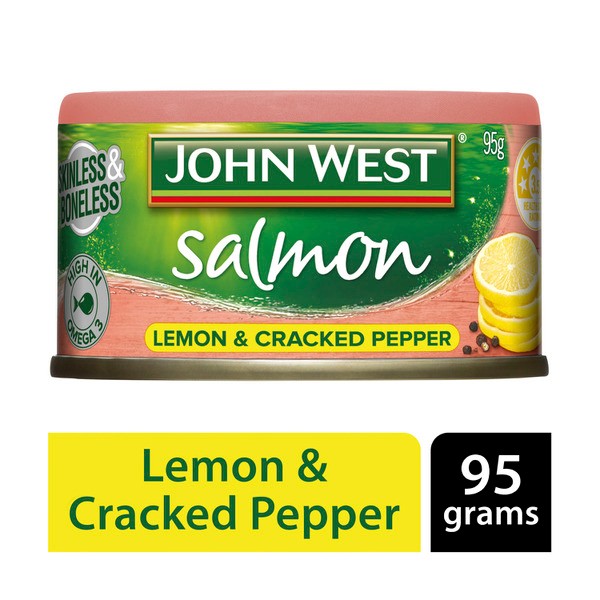 John West Salmon Tempters Lemon Cracked Pepper | 95g