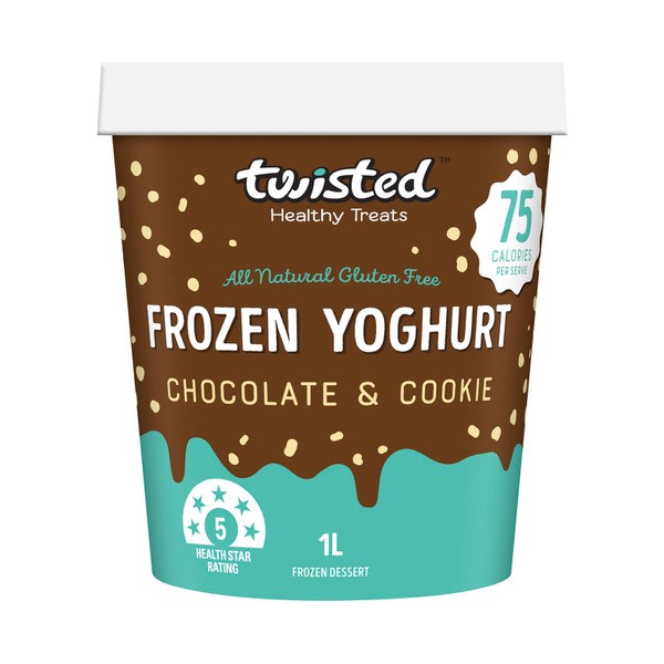 Twisted Healthy Treats Frozen Yoghurt Chocolate & Cookie | 1L
