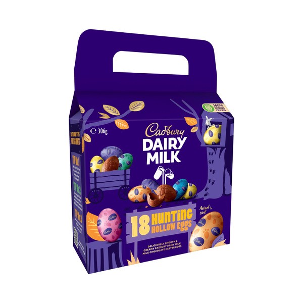 Cadbury Dairy Milk Chocolate 18-Piece Hunting Easter Carry Pack | 306g