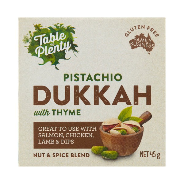 Table Of Plenty Dukkah Pistachio Spice Mix | 45g