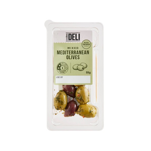 Coles Mediterranean Olives Snack Pack | 55g