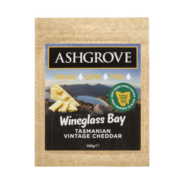 Ashgrove Tasmanian Vintage Cheddar Wineglass Bay | 140g