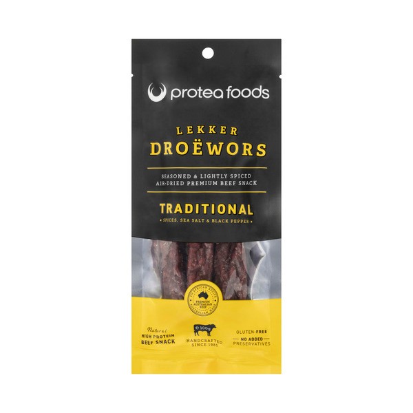 Protea Foods Lekker Traditional Droewors | 100g