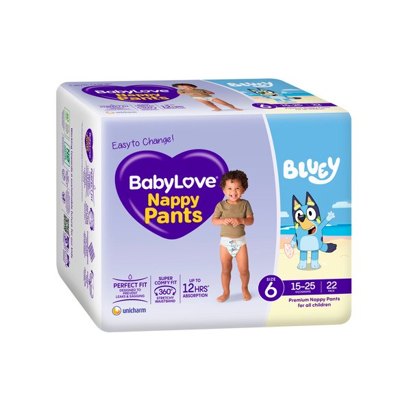 Babylove Nappy Pants Size 6 (15-25Kg) | 22 pack