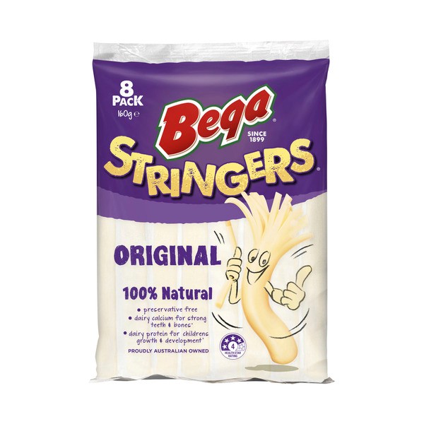 Bega Stringers Original Cheese 8 pack | 160g
