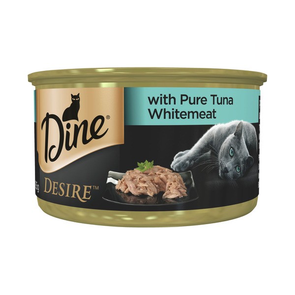 Dine Desire Pure Tuna Whitemeat Grain Free Wet Cat Food Can | 85g