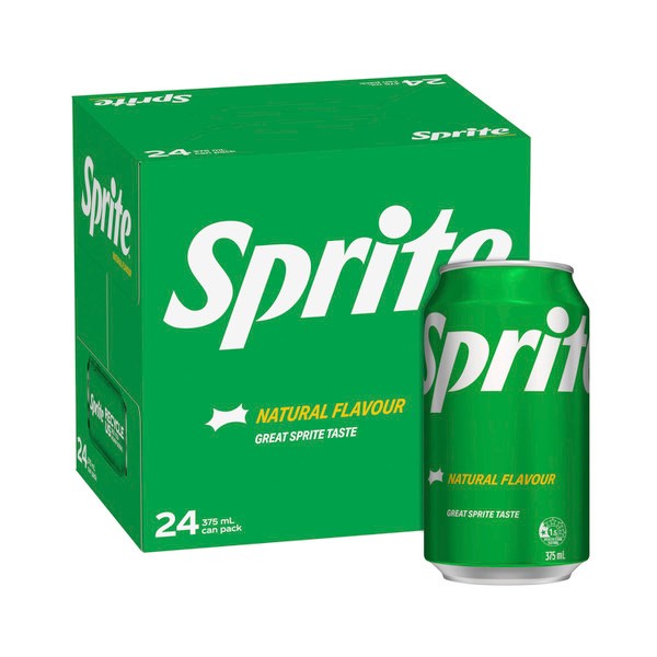 Sprite Lemonade Soft Drink Cans 24x375ml | 24 Pack