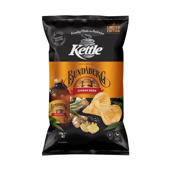 Kettle Potato Chips Bundaberg Ginger Beer | 150g