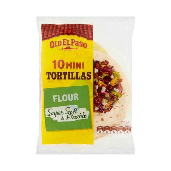 Old El Paso Tortillas Mini Tacos 10 Pack | 250g