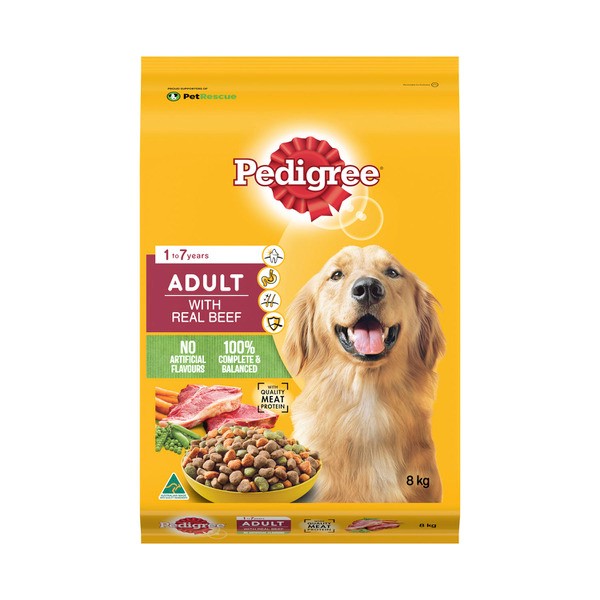 Pedigree Adult Dry Dog Food with Real Beef | 8kg