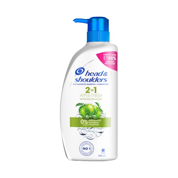 Head & Shoulders Apple Fresh 2 In 1 Anti-Dandruff Shampoo & Conditioner | 750mL