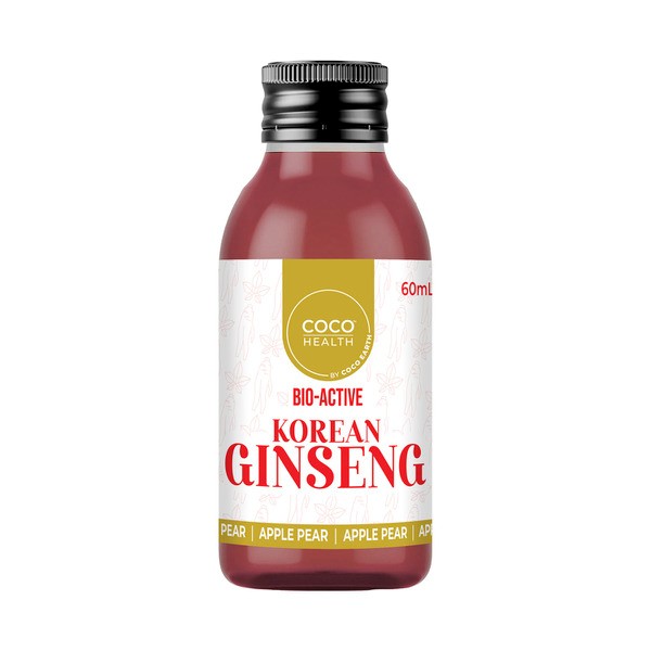 Coco Earth Shots Bio Active Super Red Ginseng Apple | 60mL