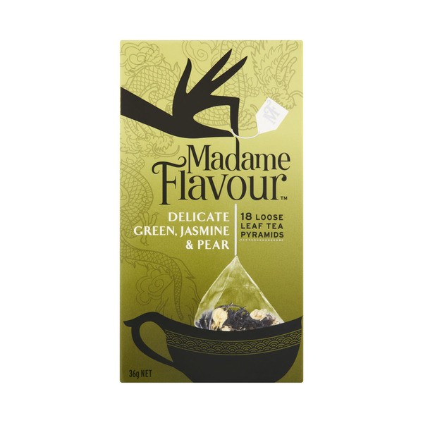 Madame Flavour Green Jasmine & Pear Tea Bags18 pack | 36g
