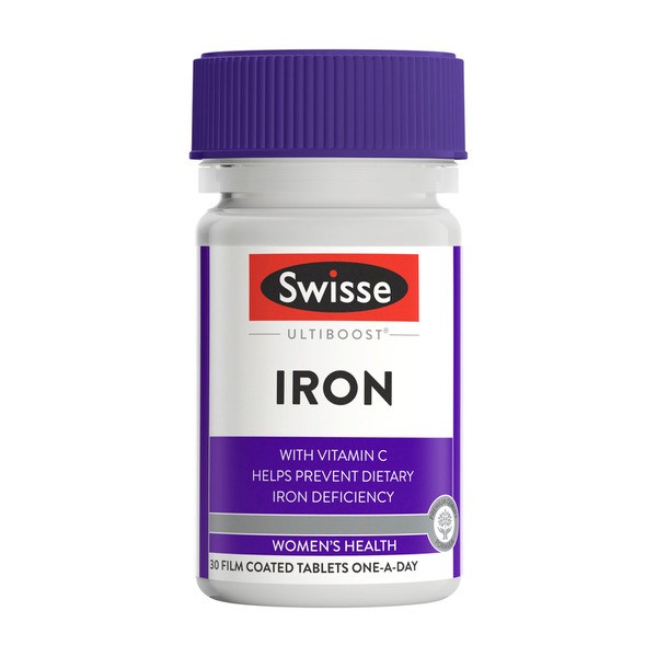 Swisse Ultiboost Iron To Help Relieve Tiredness and Fatigue | 30 pack