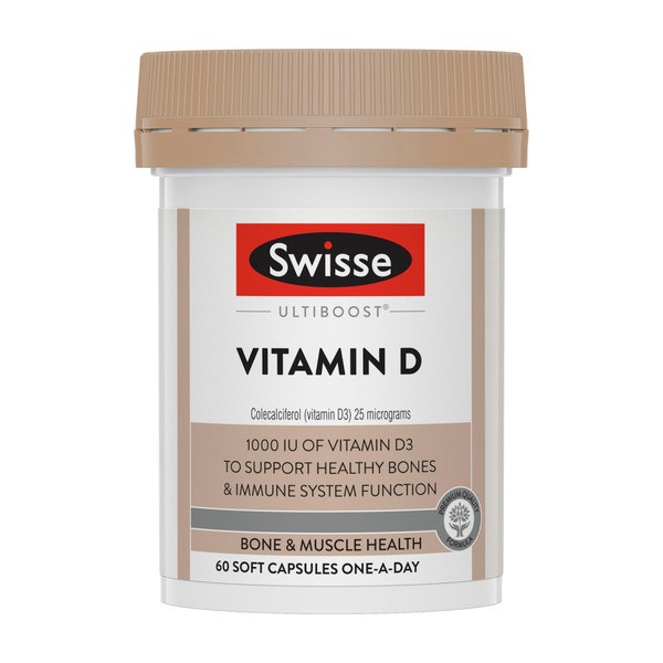 Swisse Ultiboost Vitamin D For Bone Health | 60 pack