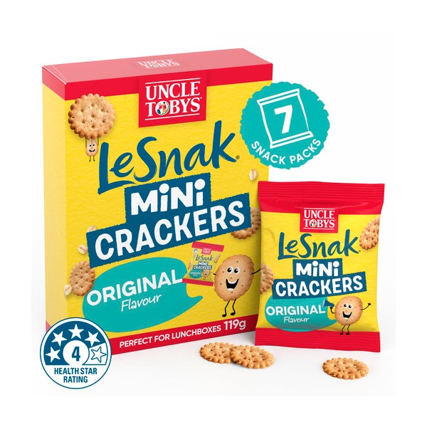 Uncle Tobys Le Snak Mini Crackers Original | 119g