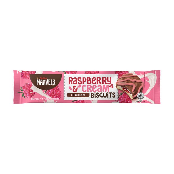 Griffins Marvels Raspberry Cream Chocolate Biscuits | 180g