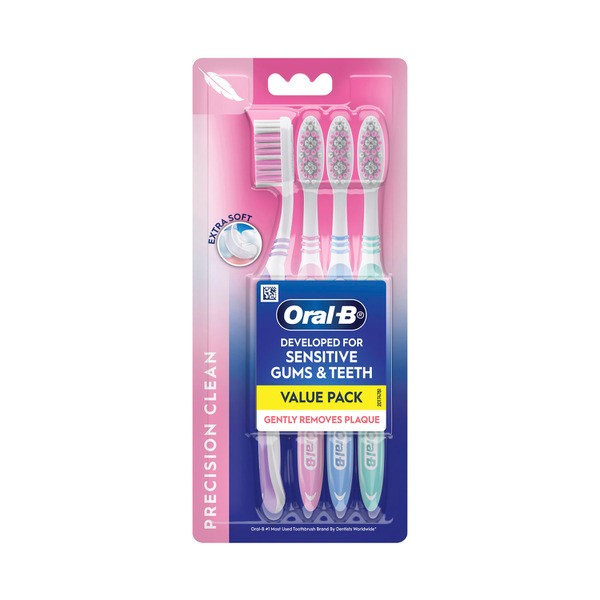 Oral B Precision Clean Extra Soft Toothbrush | 4 pack