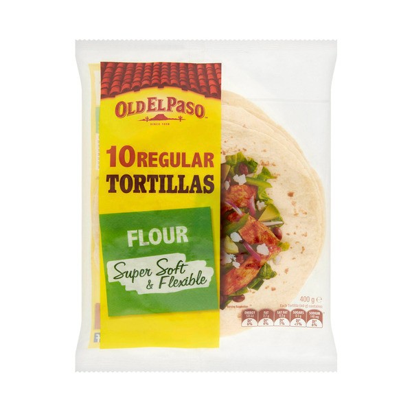 Old El Paso Regular Tortillas Fajita 10 Pack | 400g