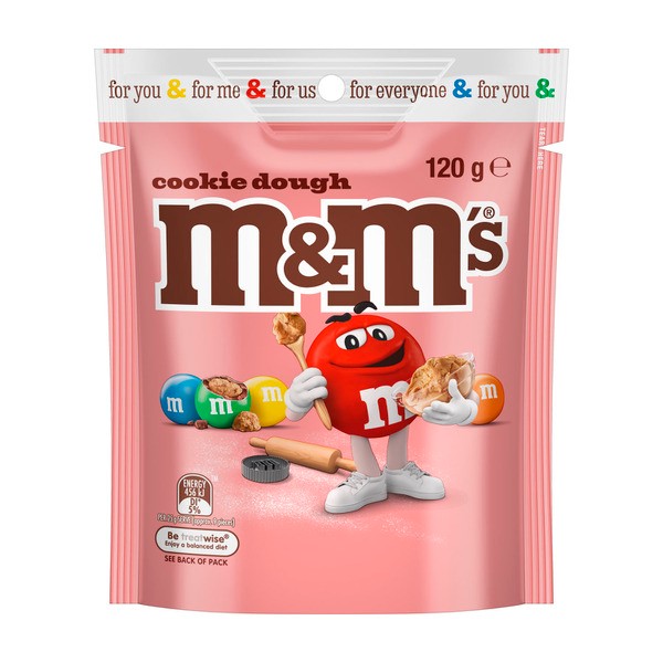 M&M'S Milk Chocolate Cookie Dough Snack & Share Bag | 120g