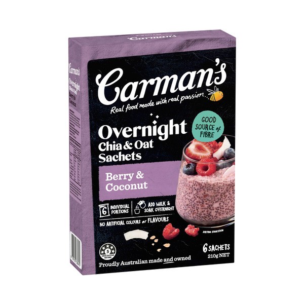 Carmans Chia Bowls Berry & Coconut | 210g