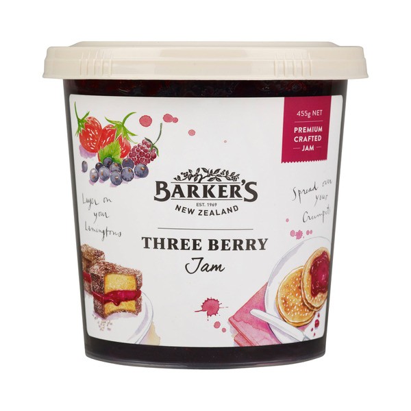 Barker's Three Berry Jam | 455g