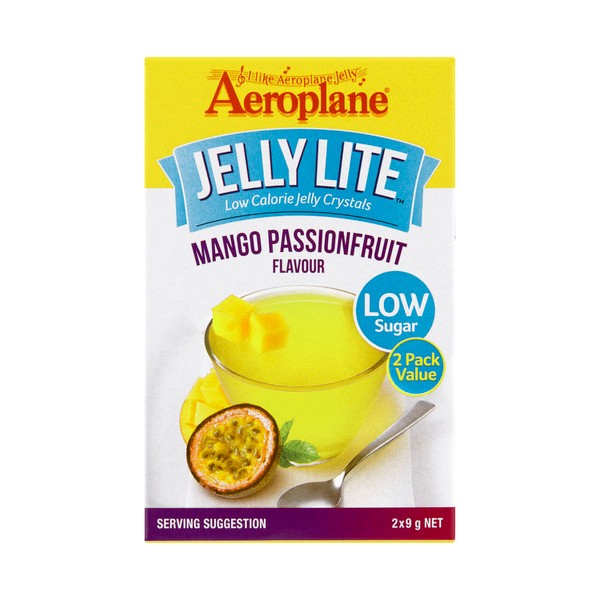 Aeroplane Lite Mango Passionfruit Jelly Crystals 2 pack | 18g