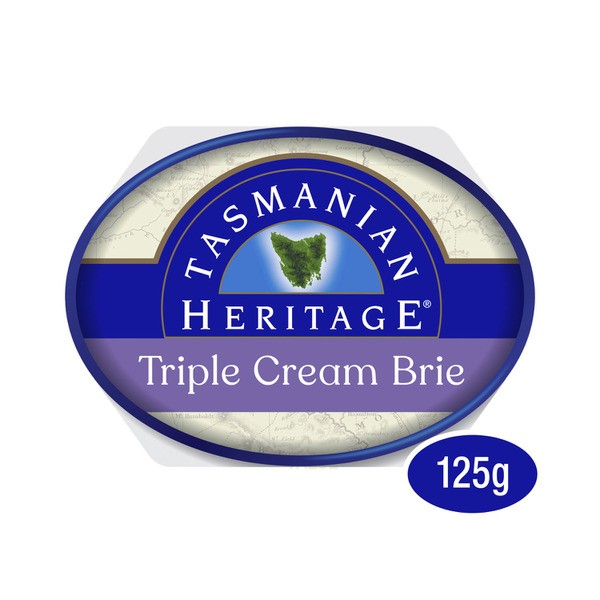 Tasmanian Heritage Triple Cream Brie Oval | 125g