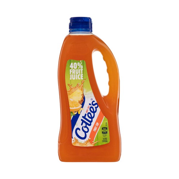 Cottees Fruit Cup Cordial with 40% Fruit Juice Bottle | 1L