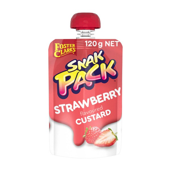 Foster Clark Snak Pack Custard Pouch Strawberry | 120g