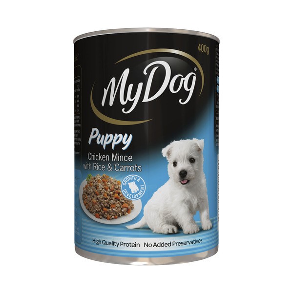 My Dog Chicken Mince With Rice & Carrots Can Puppy Wet Dog Food | 400g