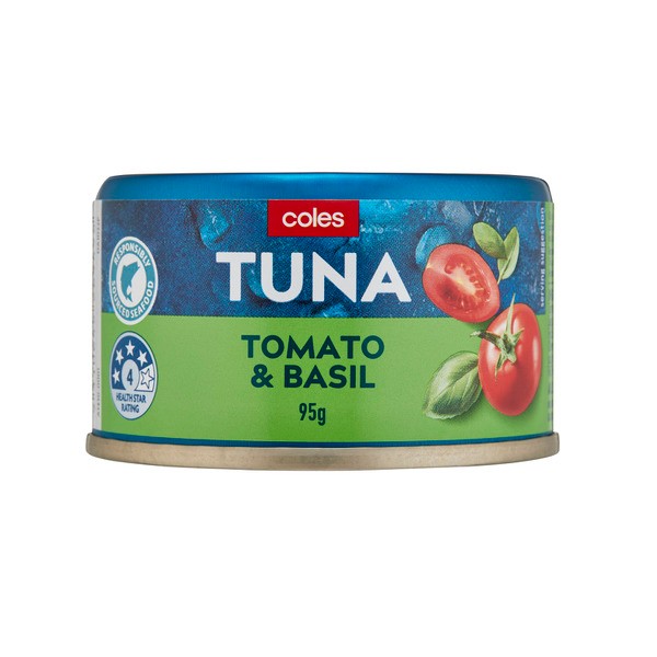 Coles Tuna Tomato & Basil | 95g