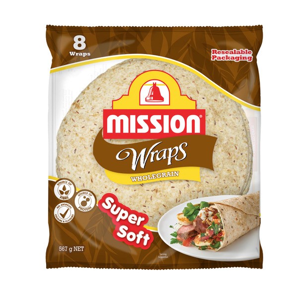Mission Wholegrain Wraps 8 pack | 567g