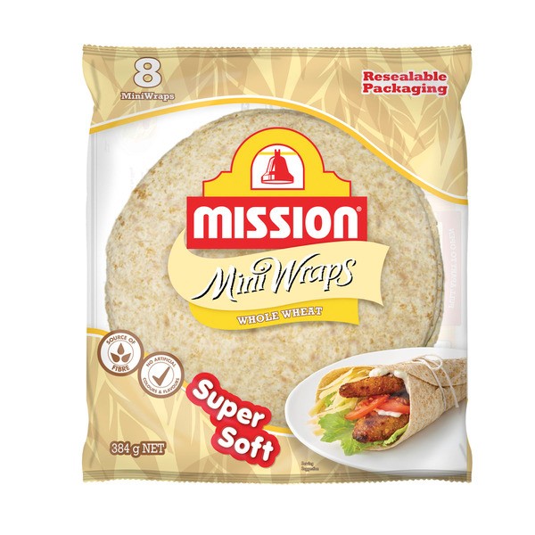Mission Whole Wheat Mini Wraps 8 pack | 384g