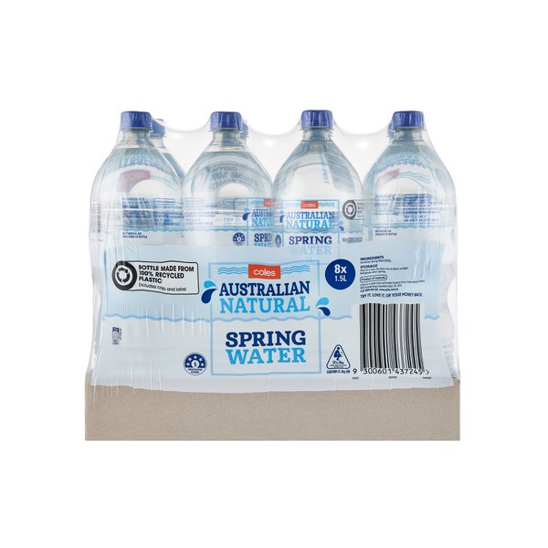 Coles Spring Water 8x1.5L | 8 pack