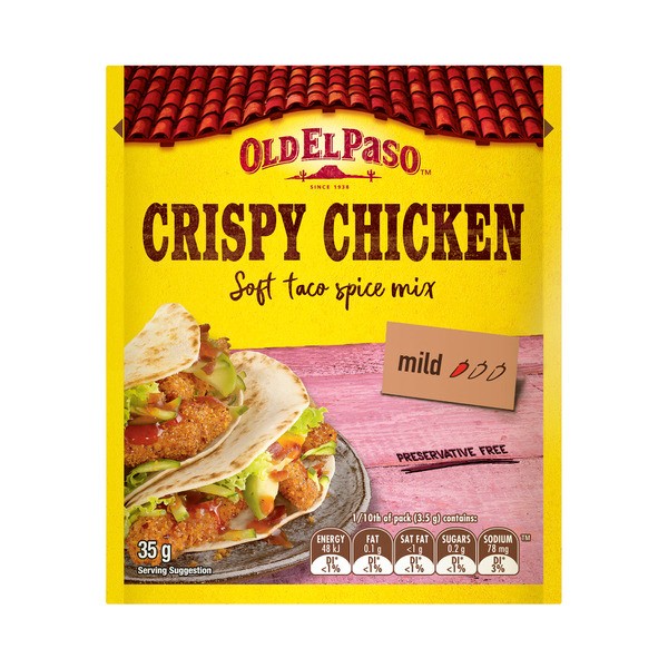 Old El Paso Soft Tacos Crispy Chicken Spice Mix Mexican Style | 35g