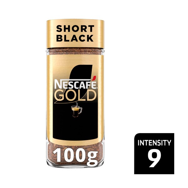 Nescafe Gold Short Black Strong Instant Coffee | 100g