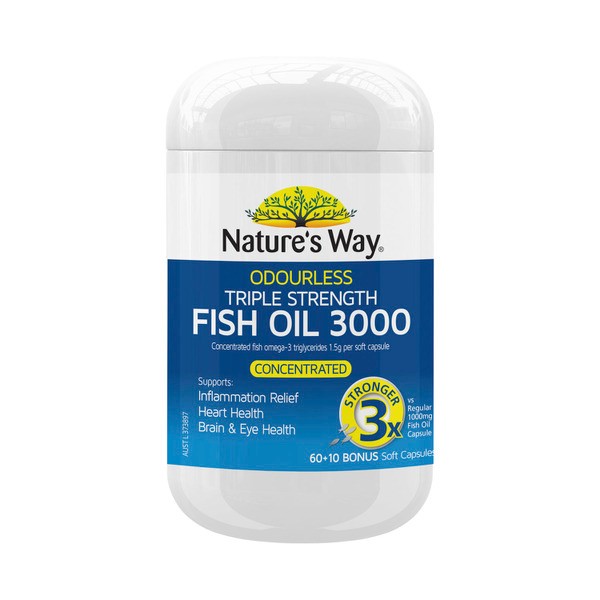 Nature's Way Triple Strength Fish Oil 3000 | 70 pack