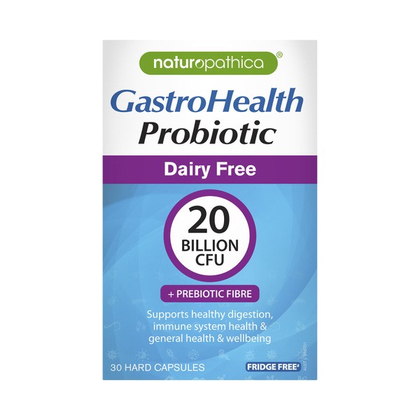 Naturopathica Gastro Health Probiotic Dairy Free Capsules | 30 pack