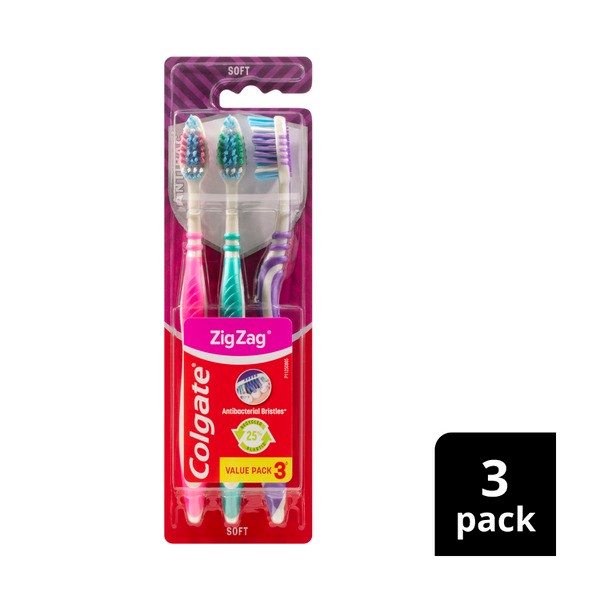 Colgate Zig Zag Flex Soft Toothbrush | 3 pack