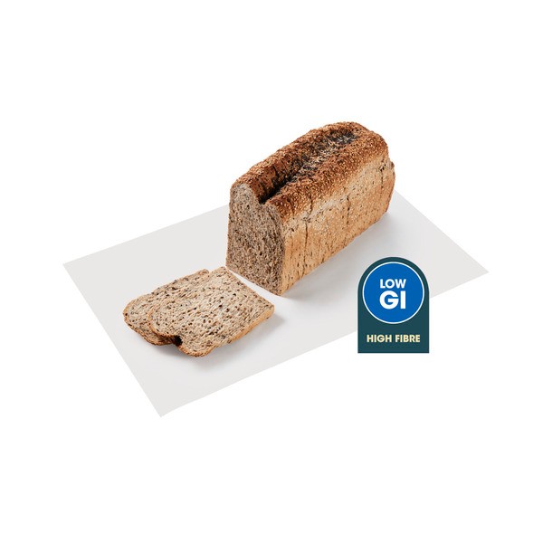Coles Bakery High Fibre Low Gi 7 Seeds & Grains Toast Bread Loaf | 800g