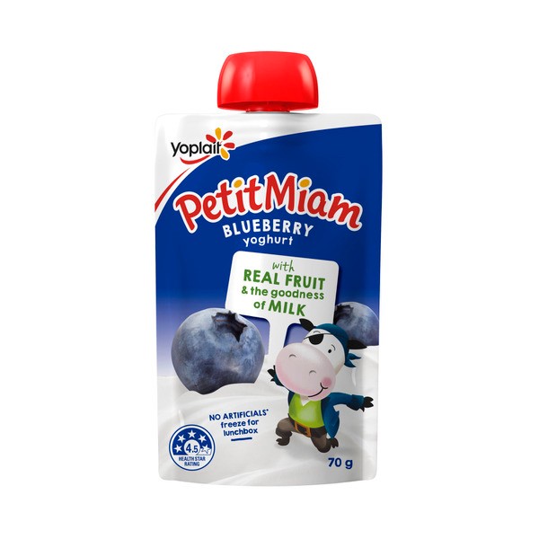 Yoplait Petit Miam Blueberry Yoghurt Squeezie Pouch | 70g