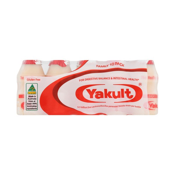 Yakult Gluten Free Fermented Milk Drink 10 pack | 65mL
