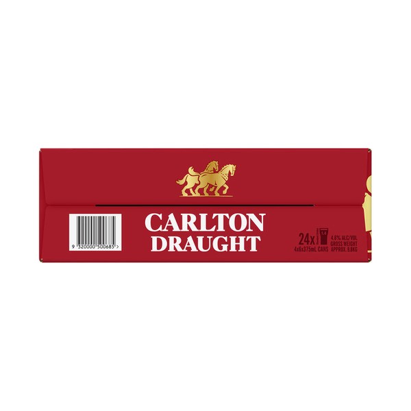 Carlton Draught Can 375mL | 24 Pack