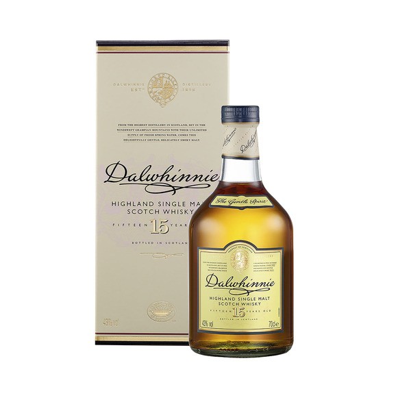 Dalwhinnie Distillers Dalwhinnie 15YO Single Malt Scotch Whisky 700mL | 1 Each
