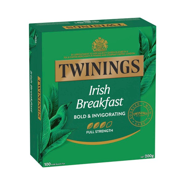 Twinings Irish Breakfast Tea Bags 100 pack | 200g
