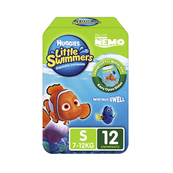 Huggies Little Swimmers Swim Nappies Small (7-12kg) | 12 pack